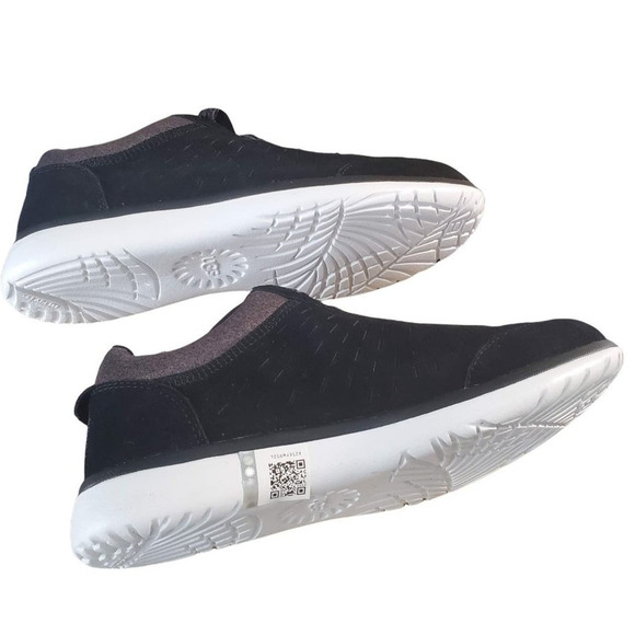 NIB UGG W Victoria Suede Sneakers Black Sz 9 - Picture 5 of 11